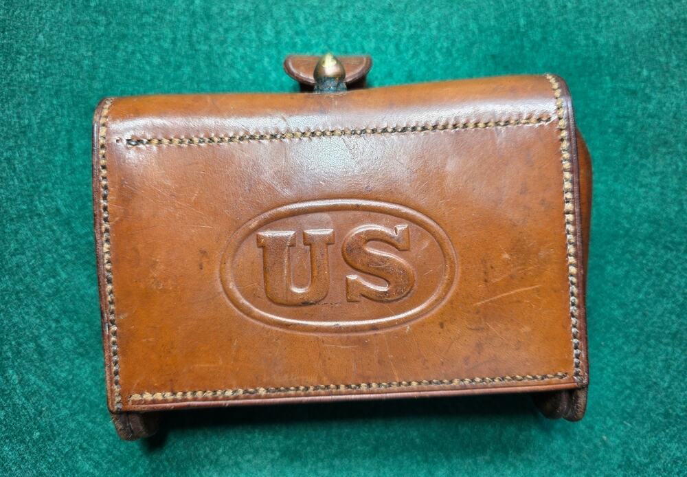 Rock Island Arsenal T.C.G. 1908 US Leather Ammunition Pouch